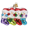 Snow Family of 4 Ornament by Old World Christmas