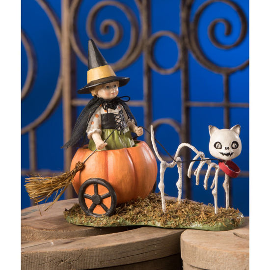 Skelly's Pumpkin Carriage Ride by Bethany Lowe Designs