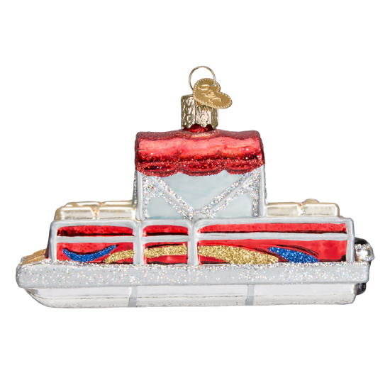 Pontoon Boat Ornament by Old World Christmas