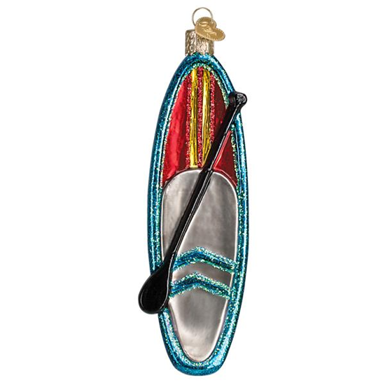 Blue Stand Up Paddle Board Ornament by Old World Christmas