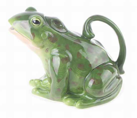 Green Frog Teapot by Blue Sky Clayworks