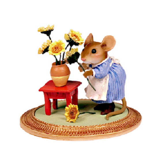Mouse w/Sunflowers á la van Gogh MU-02 by Wee Forest Folk®