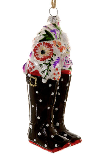 Cutting Gardeners Wellies-Black Ornament by Cody Foster