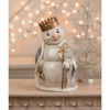 Frosted Metallic Snowman by Bethany Lowe