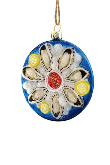 Plate of Oysters with Sauce Ornament by Cody Foster