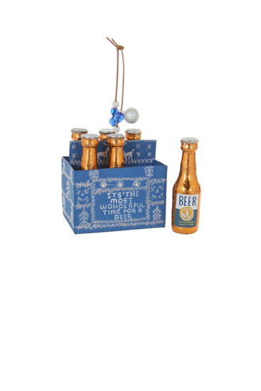 Wonderful Time Beer Bottles Ornament by Cody Foster