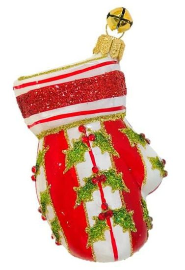 Merry Mittens Ornament (Striped) by JingleNog