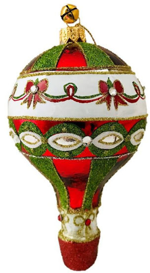 Up, Up and Away Ornament (Red/Green) by JingleNog