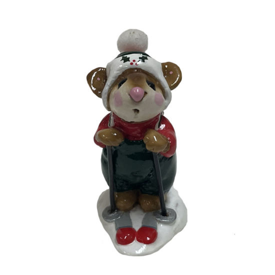 Skier Mouse MS-09 (Dark Green Special) by Wee Forest Folk®