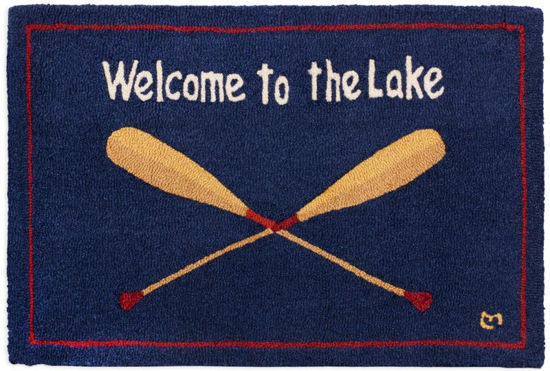 Welcome Paddles 2' x 3' Hooked Wool Rug by Chandler 4 Corners