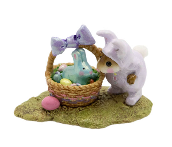 Bunny in a Basket M-251 (Lavender) by Wee Forest Folk®