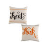 Trick or Treat Halloween Pillow (Assorted) by K & K Interiors