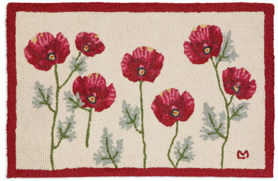 Poppy 2' x 3' Hooked Wool Rug by Chandler 4 Corner