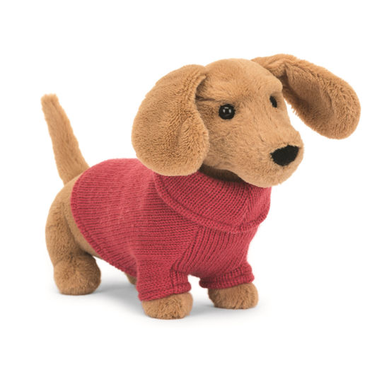Sweater Sausage Dog (Pink) by Jellycat