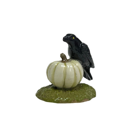 Crow on White Pumpkin KOW (Special) by Wee Forest Folk®