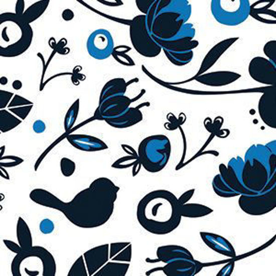 Blue Jay Cocktail Napkins by Nora Fleming