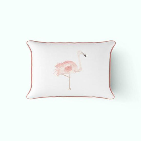 The Flamingo Lumbar Pillow Cover