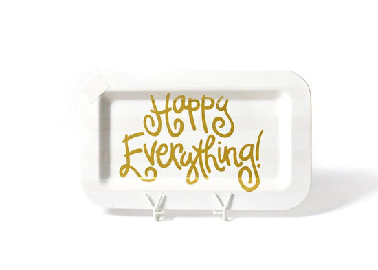 White Stripe Mini Entertaining Rectangle Platter by Happy Everything!™