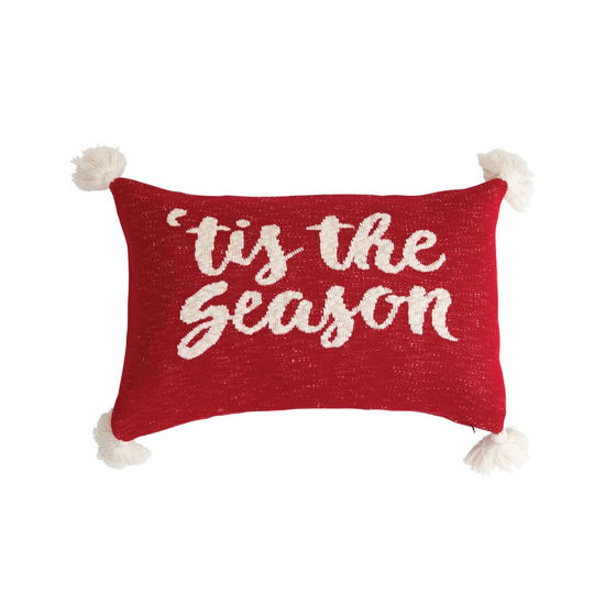 'Tis The Season Lumbar Pillow by Creative Co-op
