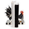 Courtly Check Rooster Book Ends by MacKenzie-Childs