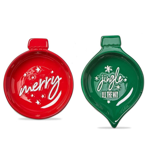 Jolly Ornament Bowl Set of 2  by TAG