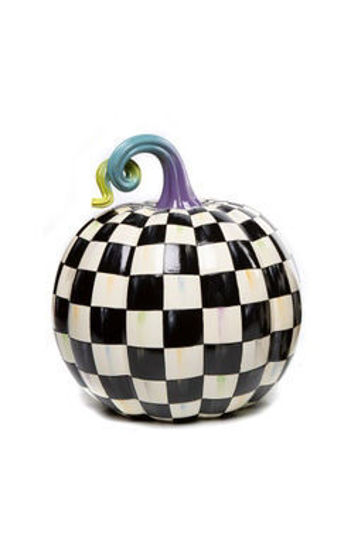 Fortune Teller Courtly Check Pumpkin - Large by MacKenzie-Childs