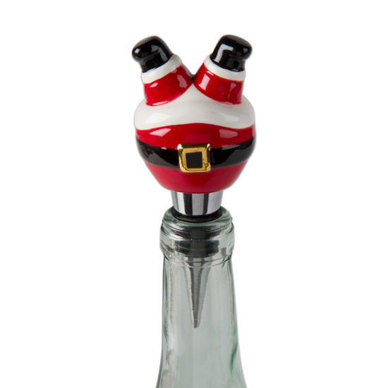 Santa Legs Bottle Stopper by TAG