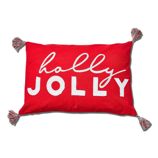 Holly Jolly Throw Pillow by TAG