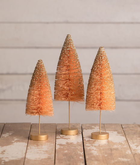 One in a Melon Fall Bottle Brush Trees by Bethany Lowe