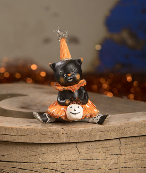 Sweet Onyx Party Kitty by Bethany Lowe