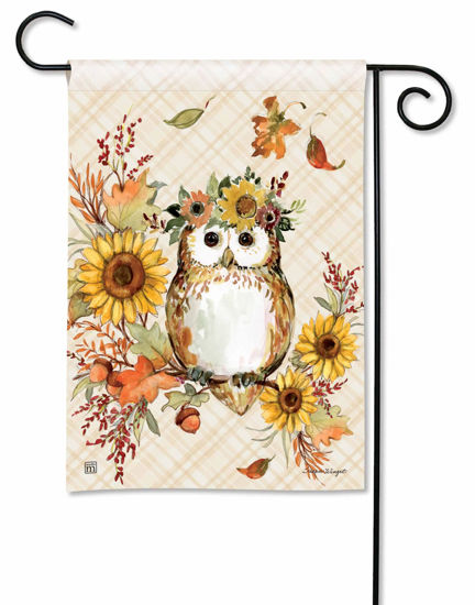 Autumn Owl Garden Flag by Studio M
