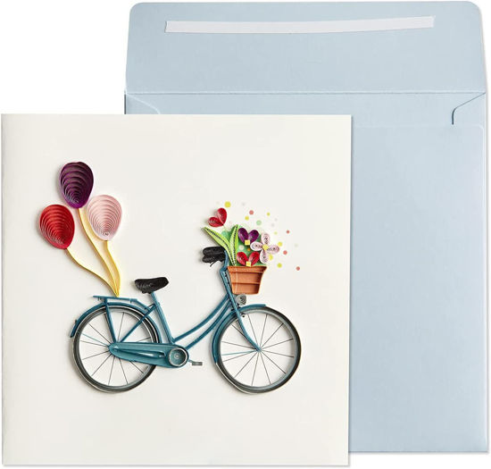 Bike with Flowers Quilling Card by Niquea.D