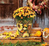 Abundant Sunflowers 15" Art Planter by Studio M