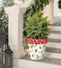 Holly and Polka Dots 15" Art Planter by Studio M