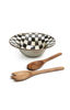 Courtly Check Enamel Salad Serving Set by MacKenzie-Childs