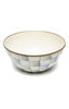 Sterling Check Enamel Everyday Bowl - Small by MacKenzie-Childs
