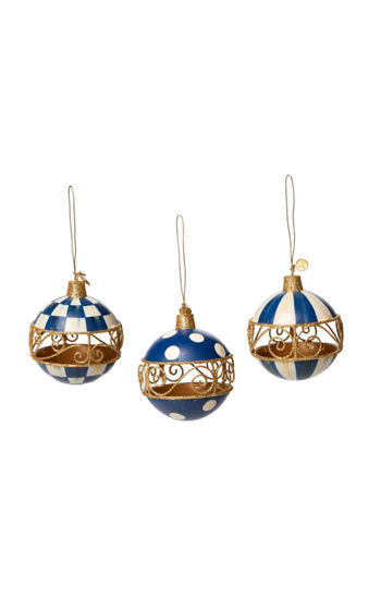 Royal Filigree Ornaments - Set of 3 by MacKenzie-Childs