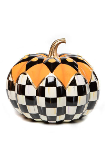 Boo Courtly Check Pumpkin by MacKenzie-Childs
