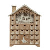 Wood House Advent Calendar with 24 Drawers by Creative Co-op