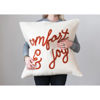 Comfort & Joy Embroidery 26" Pillow by Creative Co-op
