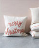 Merry Christmas Embroidery 26" Pillow by Creative Co-op