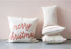 Merry Christmas Embroidery 26" Pillow by Creative Co-op