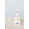 82" LED String Lights on Snowman Paper Card by Creative Co-op