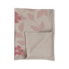 Cotton Blend Baby Blanket with Pink Flowers by Creative Co-op