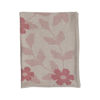 Cotton Blend Baby Blanket with Pink Flowers by Creative Co-op