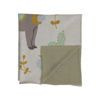 Cotton Knit Baby Blanket with Llama by Creative Co-op