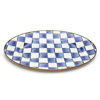 Royal Check Enamel Oval Platter - Small by MacKenzie-Childs