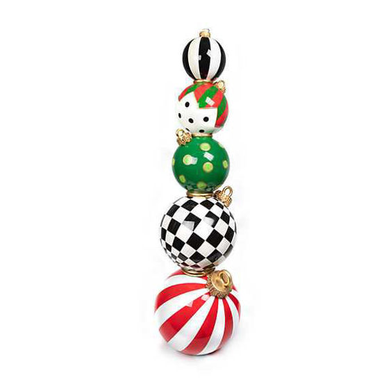 Jolly Stacked Ornaments Trophy by MacKenzie-Childs