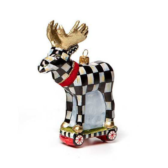 Moose on the Loose Glass Ornament by MacKenzie-Childs