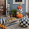 Courtly Stripe Outdoor Pumpkin by MacKenzie-Childs